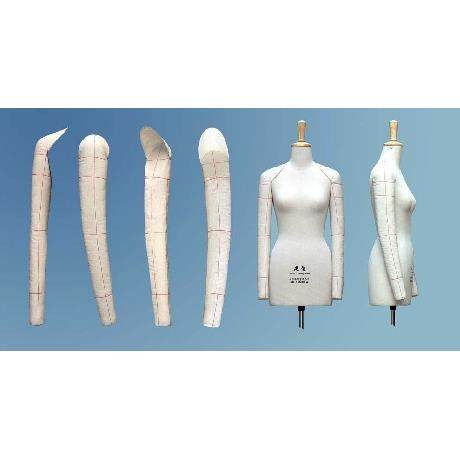 建智人台立体裁剪模特女立裁手臂男立裁胳膊假手臂可插针软手臂