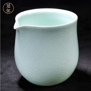 廷怀功夫茶具汝窑公道杯分茶器高端茶海单个家用汝瓷泡茶陶瓷轻奢