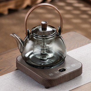 电陶炉烧水泡茶壶自动保温茶具 加厚防爆全玻璃蒸煮一体煮茶器新款