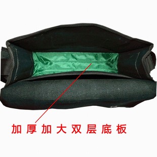 五金工具劳保加大号斜挎袋 加厚耐磨帆布包电工专用大容量维修安装