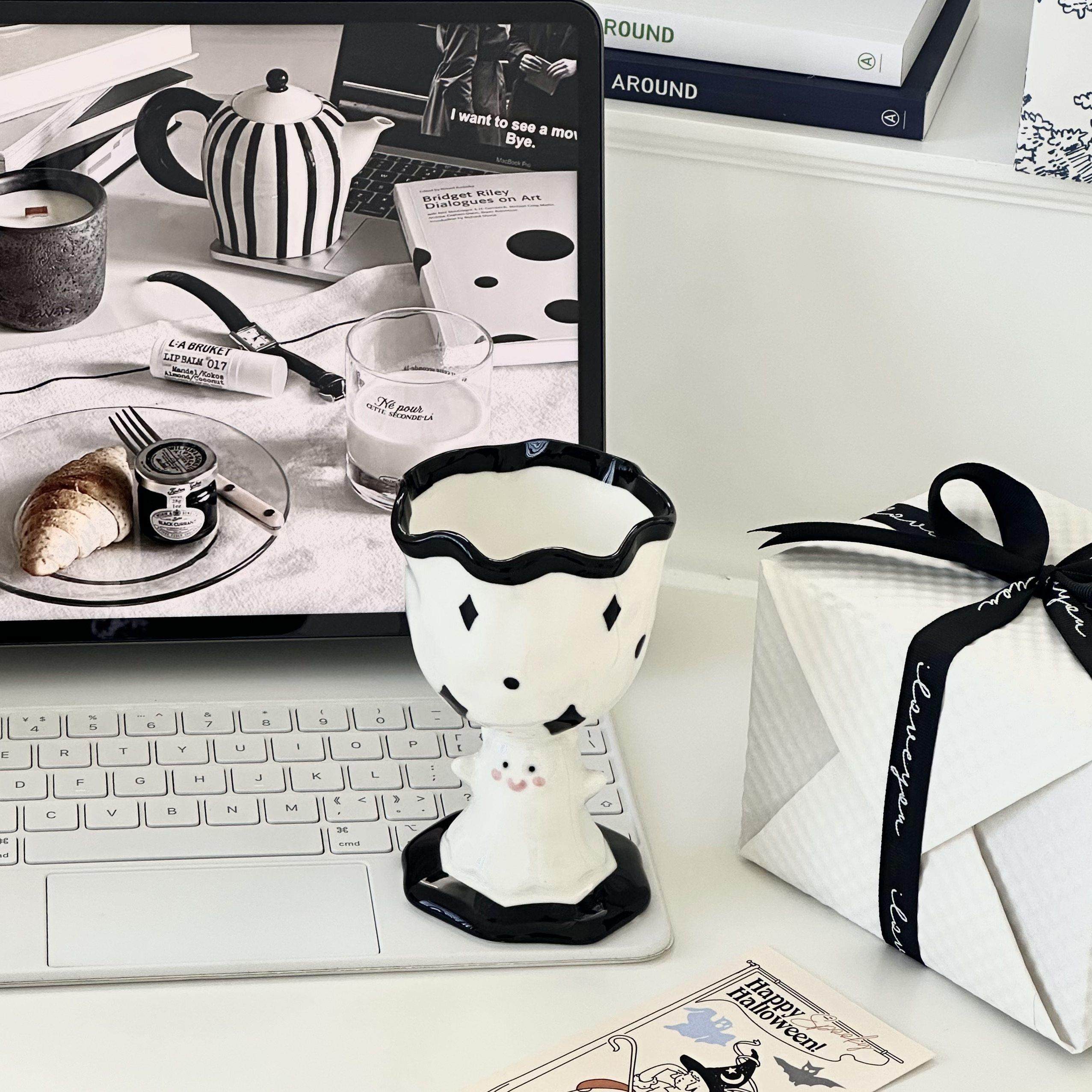 可爱幽灵咖啡杯陶瓷设计感搞怪小众创意礼物耶诞礼物生日礼物