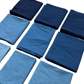 纯棉蓝印花布手工蓝染布料老粗布土布草木染植物染服装 刺子绣面料