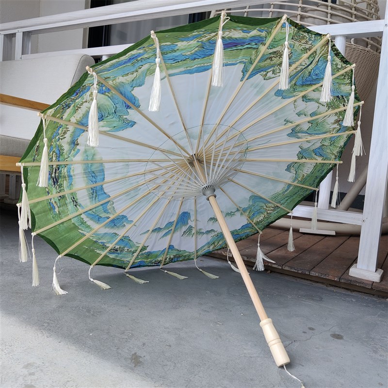 人间烟火油纸伞舞蹈伞演出中国风古风伞古典舞伞道具伞悬吊式天花