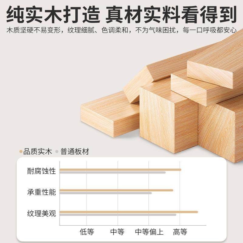 全实木收纳储物柜子书架带门自由组合床尾杂物柜落地家用防尘书柜