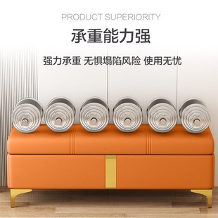 换鞋 店沙发长方形床尾收纳凳子储物可坐长条凳 凳家用门口鞋 柜服装