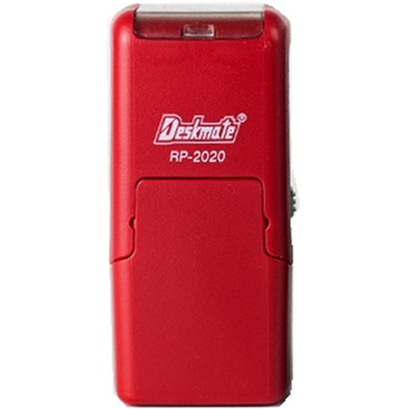 deskmate德士美替换印台RP回墨印章外壳办公墨盒底盖红色印油