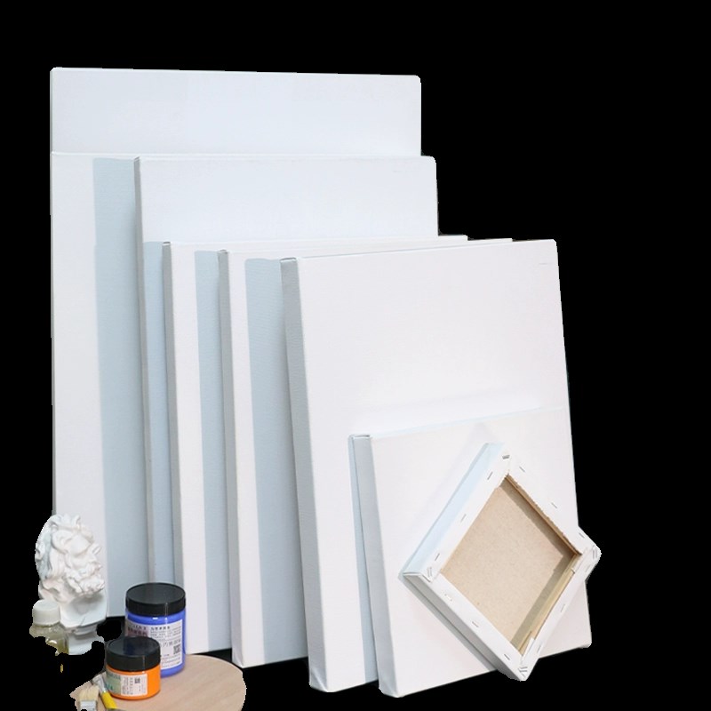 油画框内框带画布亚麻雨露麻画布油画画框定制大尺寸丙烯颜料