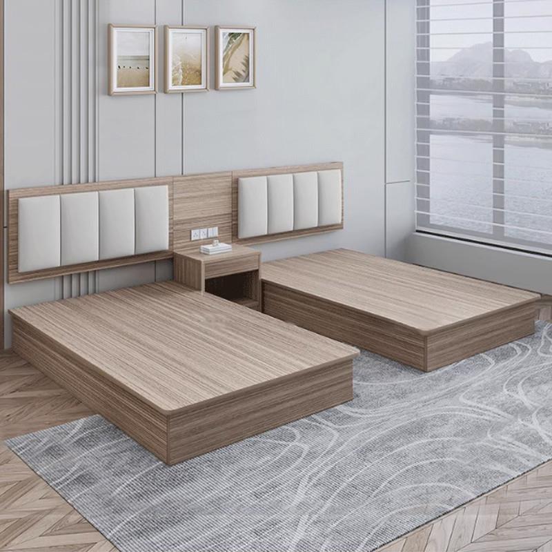 新款快捷酒店家具标间全套床商务宾馆公寓出租房家具床民宿电视柜