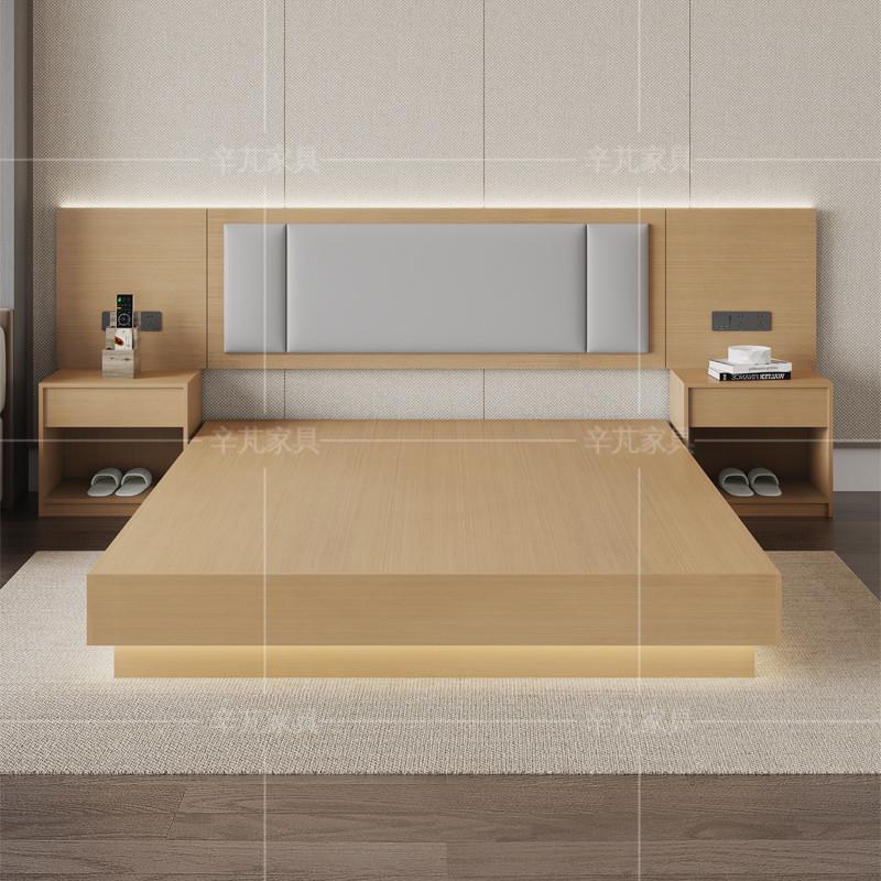 酒店专用床宾馆家具标间全套民宿公寓床箱亚朵全季五星级客房双床