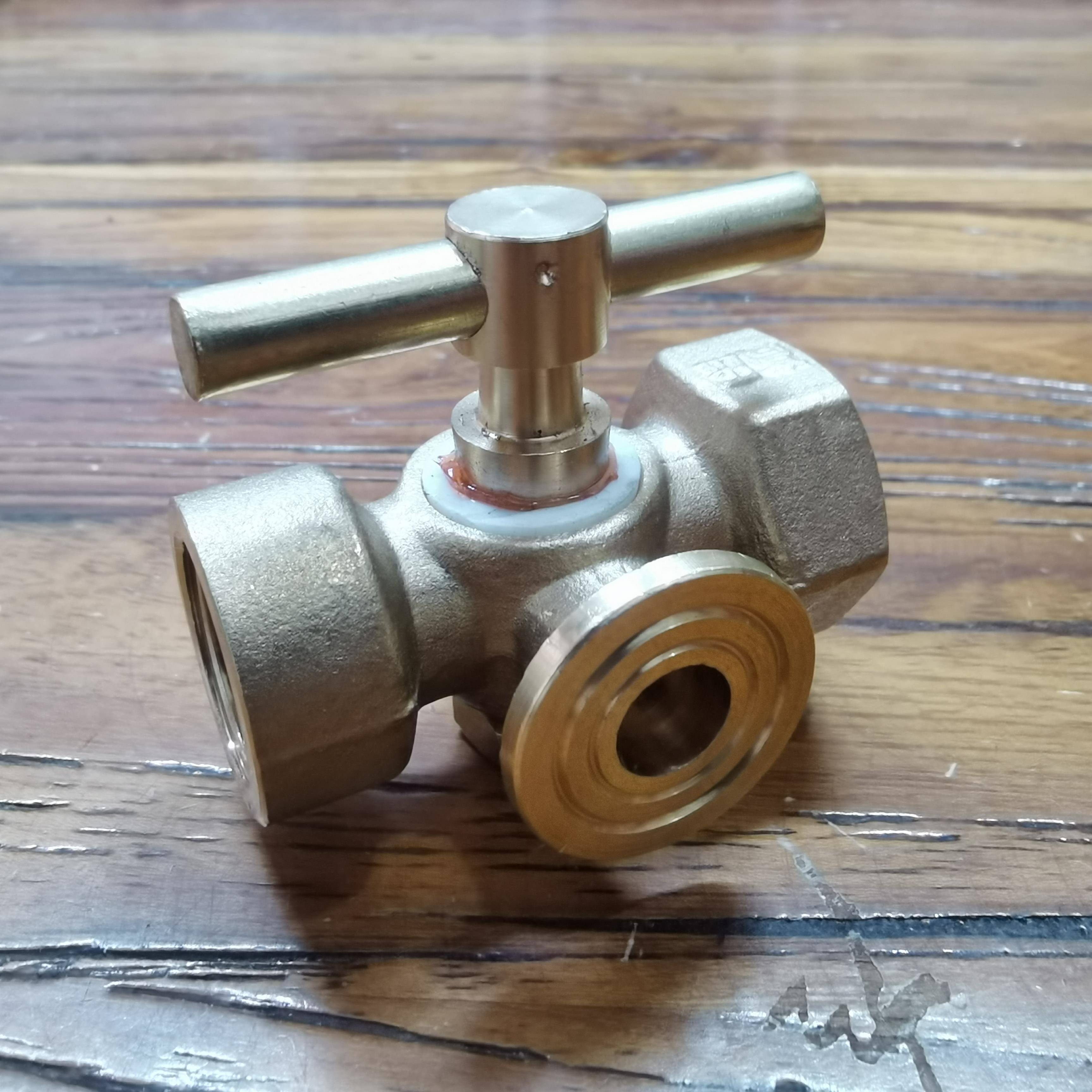 全铜储气罐锅炉二通压力表三通旋塞阀内外丝M20x1.5/4分阀门开关