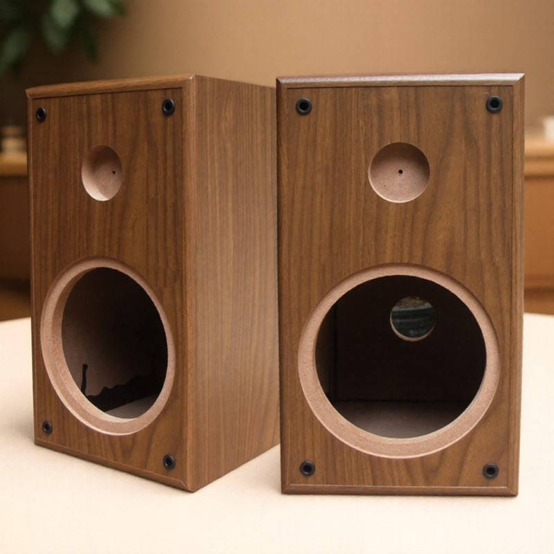 6.5寸汽车套装喇叭空箱体 发烧改装DIY低音炮+高音头迷宫空音箱