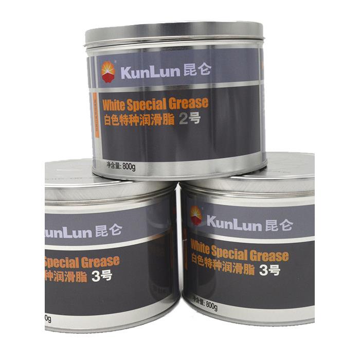 昆仑白色特种润滑脂2号3号汽车天窗车门铰炼滑轨轴承润滑雪油800g