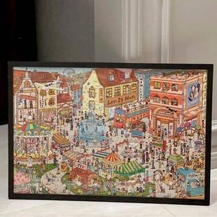 拼图框2000片96*68cm97*69厘米70*100专用拼图框裱框实木相框画