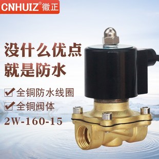 24V 徽正防水电磁阀跑泉喷泉控制阀水阀3分4分6分1寸1.5寸2寸220V