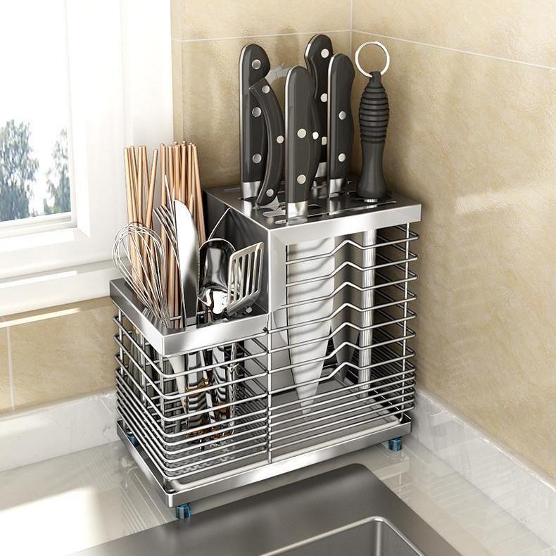 304不锈钢厨房刀架座菜筷