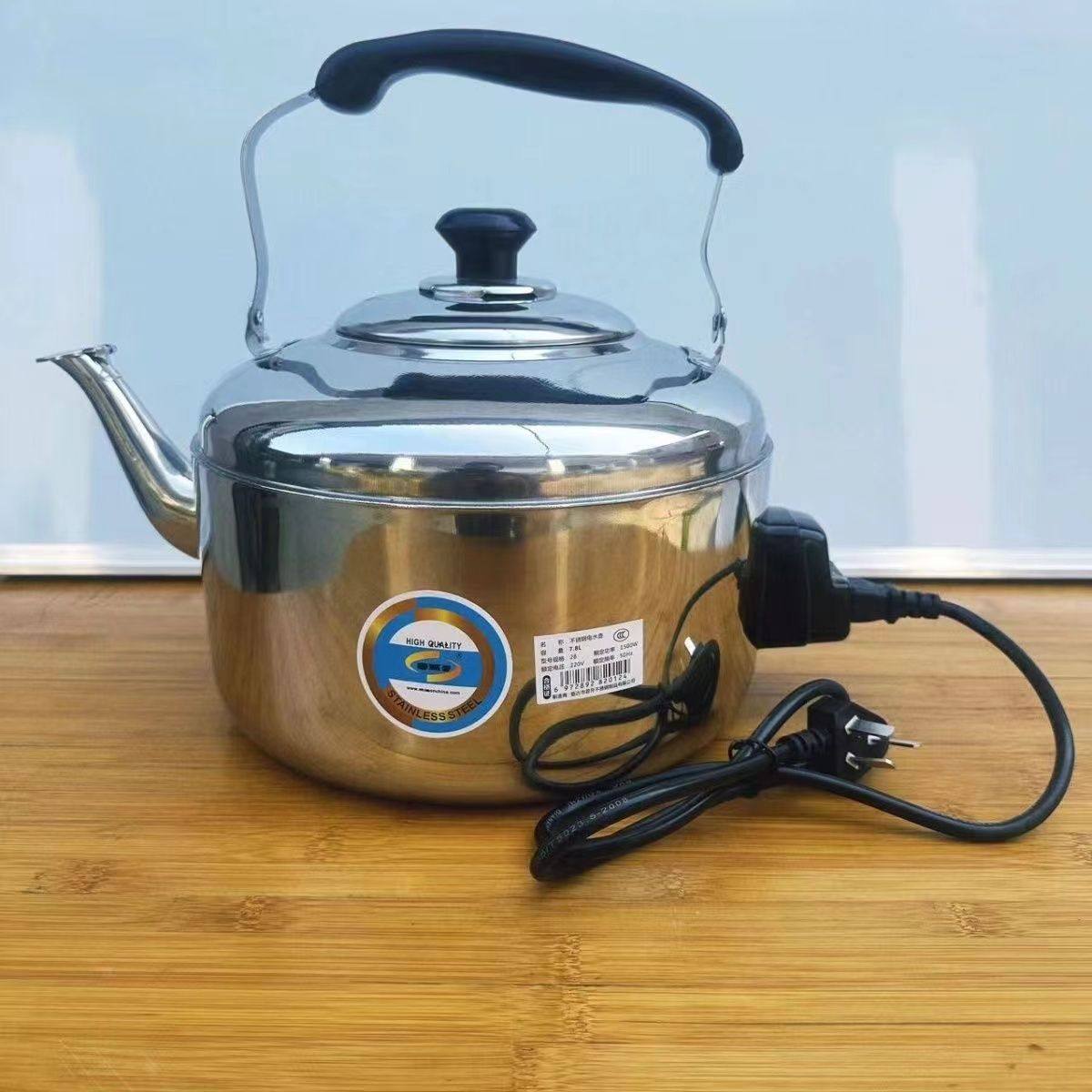 老式特厚电热水壶大容量电壶防干烧鸣笛不锈钢茶壶插电烧水器家用,厨房/烹饪用具,汤锅/汤桶/卤肉桶,淘宝优惠券,粉丝福利购,淘宝优惠卷