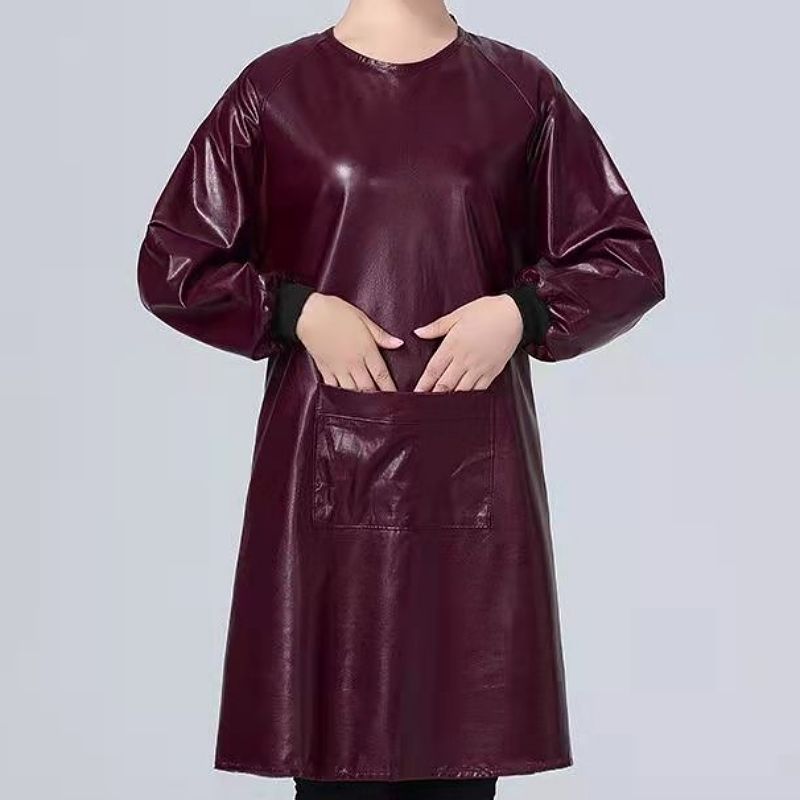 防水围裙产免洗皮碗工长袖