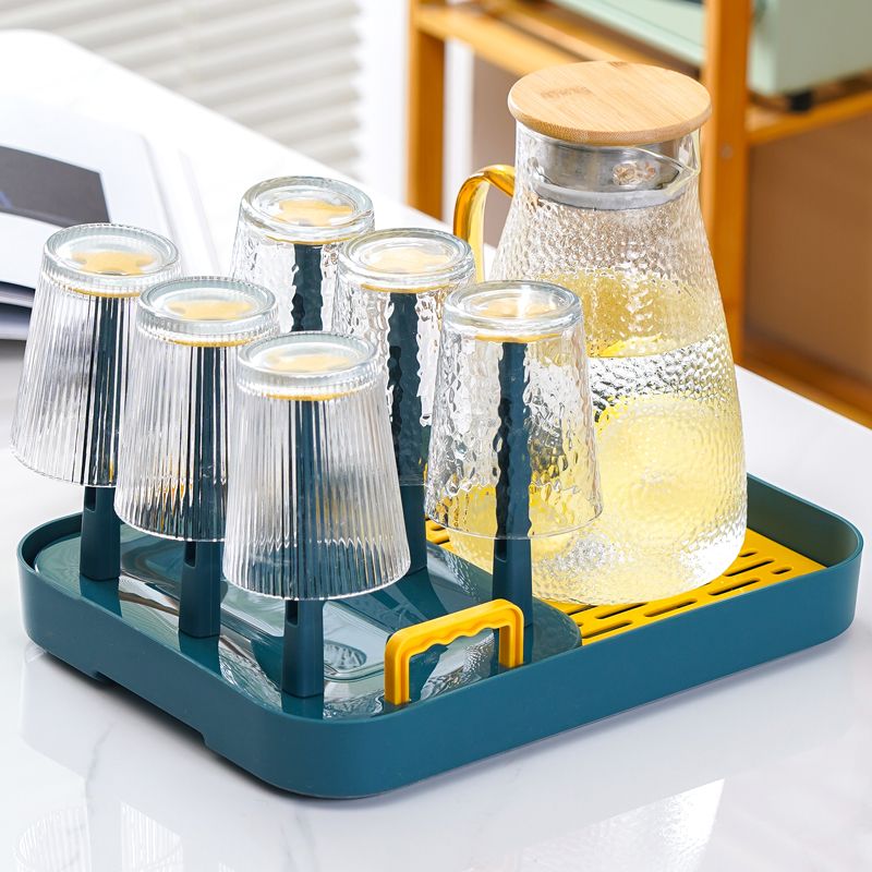 加厚托盘双层杯架家用茶沥