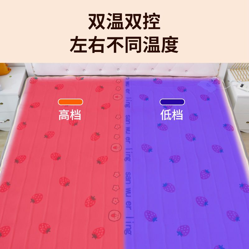 水暖电热毯双人双控恒温水循环加大加厚水暖毯单人家用宿舍电褥子