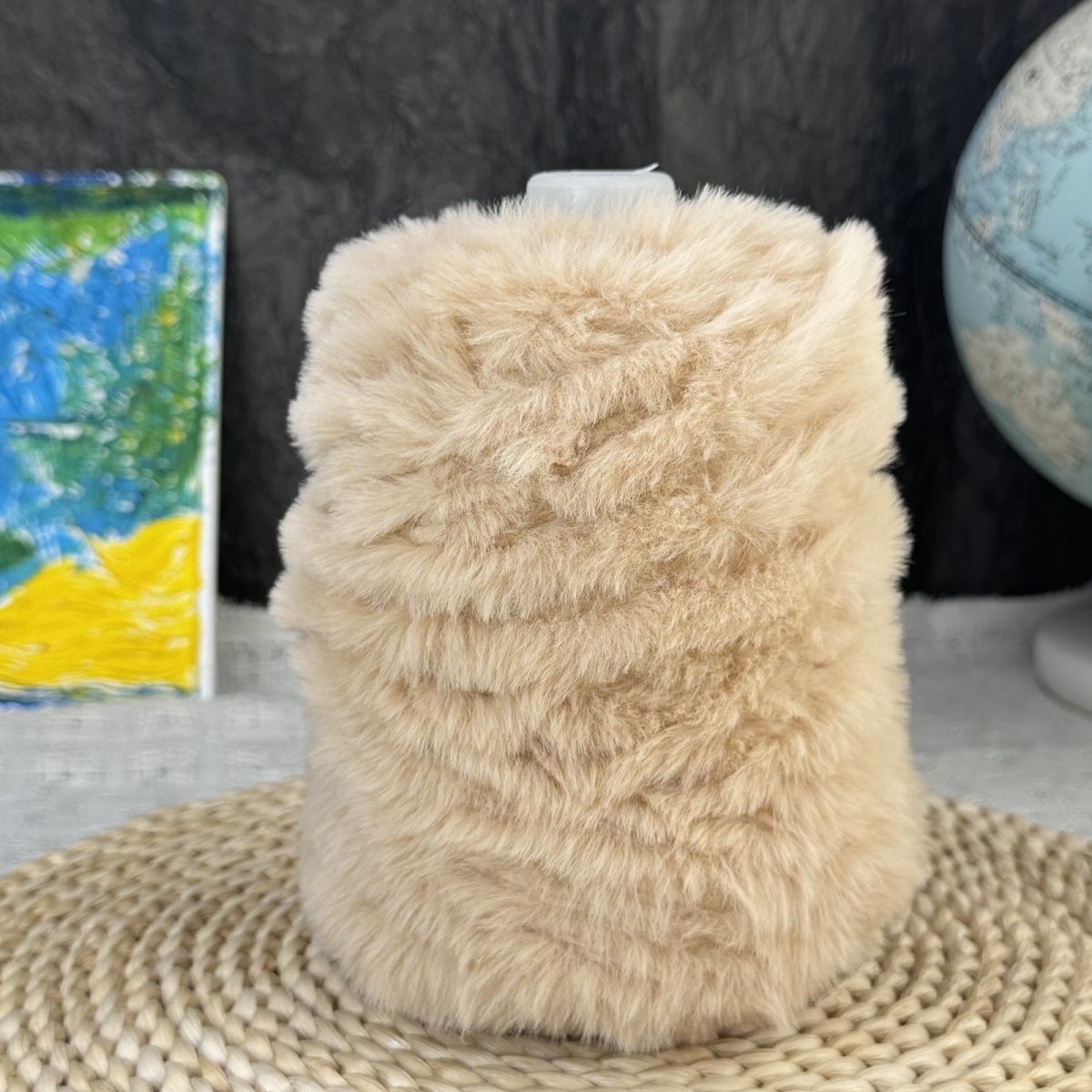 仿皮草貂绒毛裘线围巾衣服