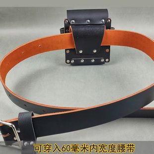 旷工专用矿灯包2025新款牛皮工具套腰挎包煤矿井下工人铁牛皮工坊