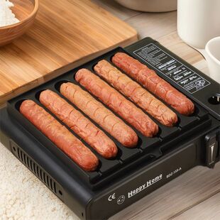 户外露营便携烤肠机家用方形卡式炉烤盘商用摆摊淀粉肠烧烤盘模具
