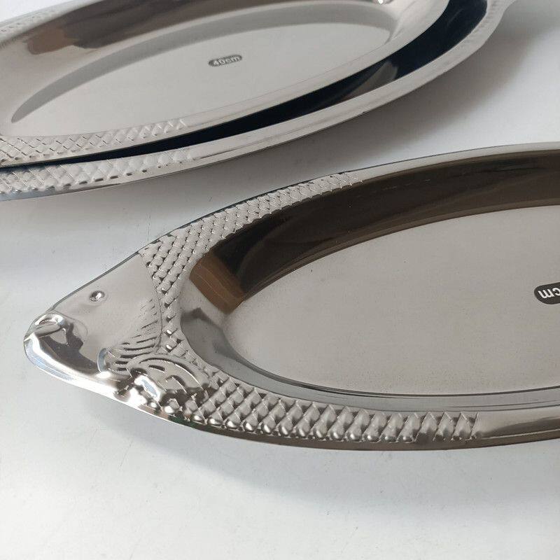 韩式不锈钢鱼盘个性形子蒸