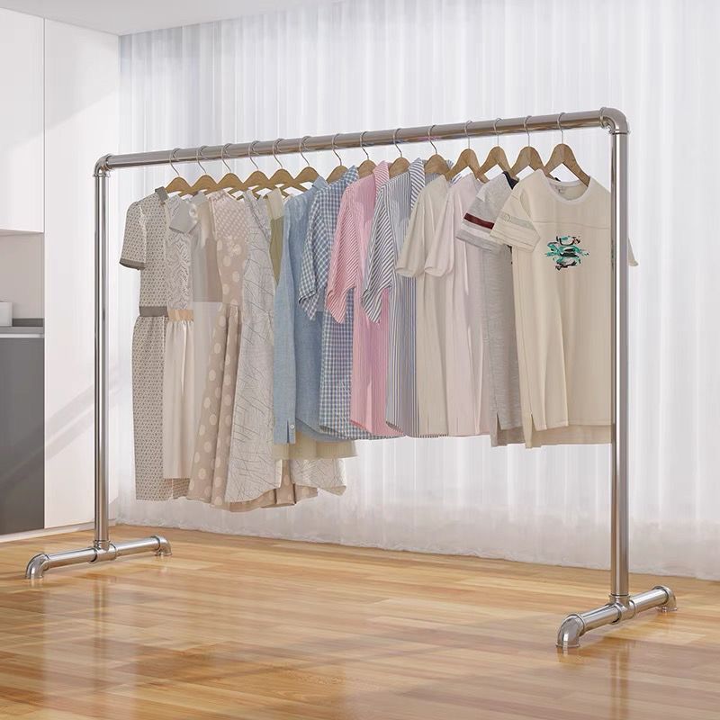 加粗镀锌管衣架落地立式厚