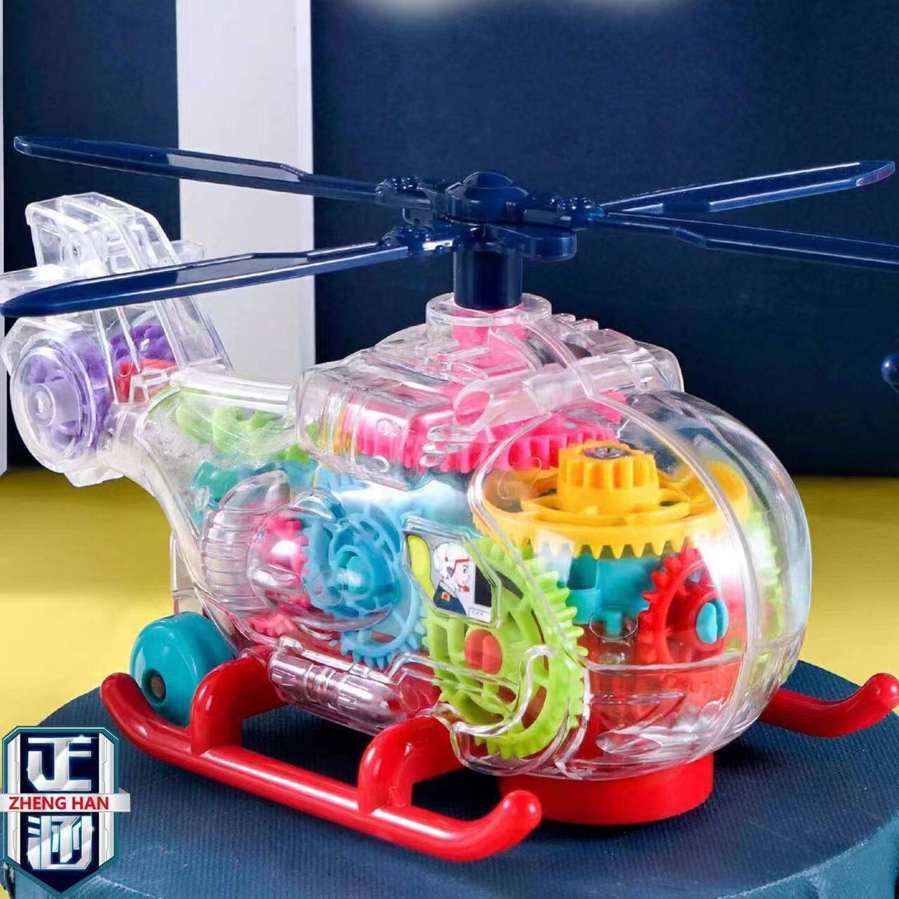 清让体感遥控直升机1.5kg以下儿童益智仿真模型炫彩灯光音乐玩具