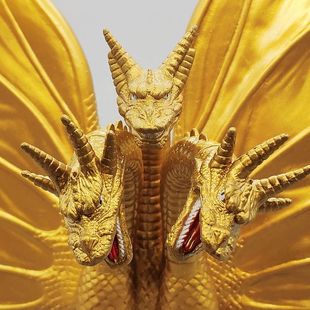 软胶怪兽恐龙可动人偶玩具三头龙基多拉超大号王者基多拉玩具