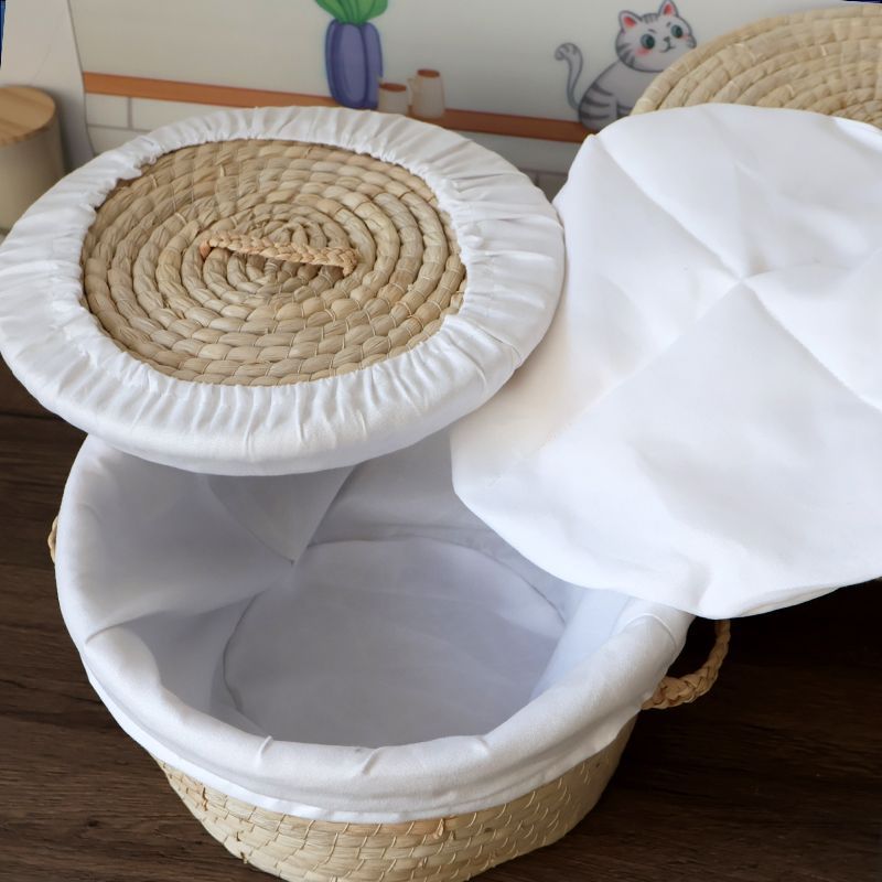 馒头筐保温筐收纳筐专用可拆洗涤棉布套纯棉花保温被保温垫食品垫