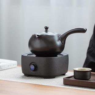 电陶炉煮茶器小型家用陶瓷煮茶壶办公室煮茶炉干烧防烫侧把泡茶壶