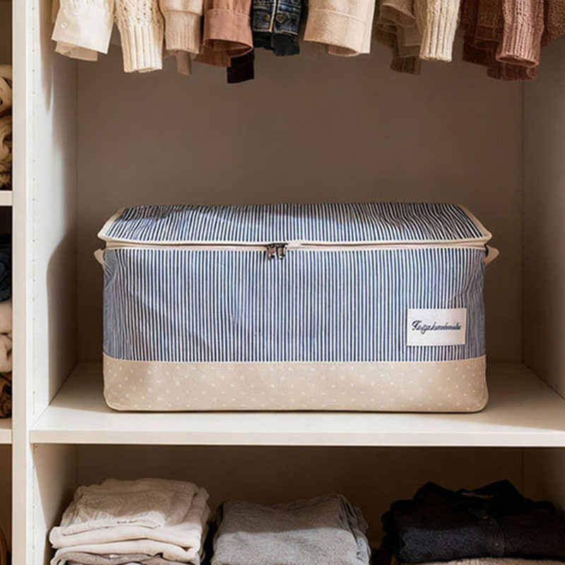 棉麻被子防尘袋内衣抱枕零食收纳袋衣柜整理袋防潮折叠行李储物袋,收纳整理,被子防尘袋,淘宝优惠券,粉丝福利购,淘宝优惠卷
