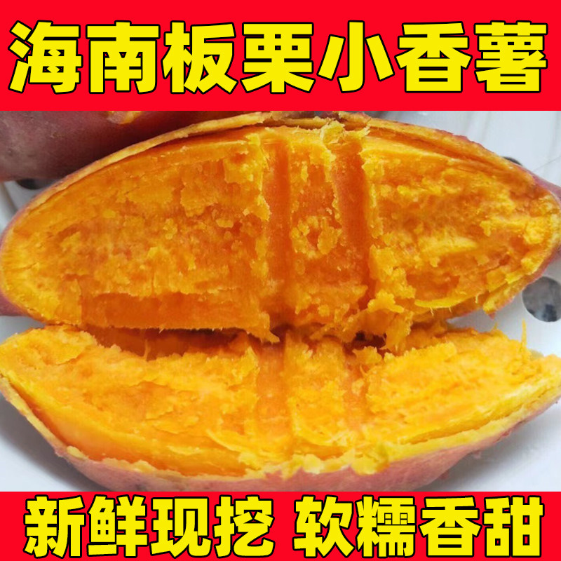 红薯板栗沙地蜜薯海南小香薯新鲜地瓜正宗农家自种非天目山番薯