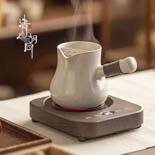 烤奶茶侧把单壶 复古陶瓷罐罐茶煮茶器围炉全套电陶炉煮茶炉子套装