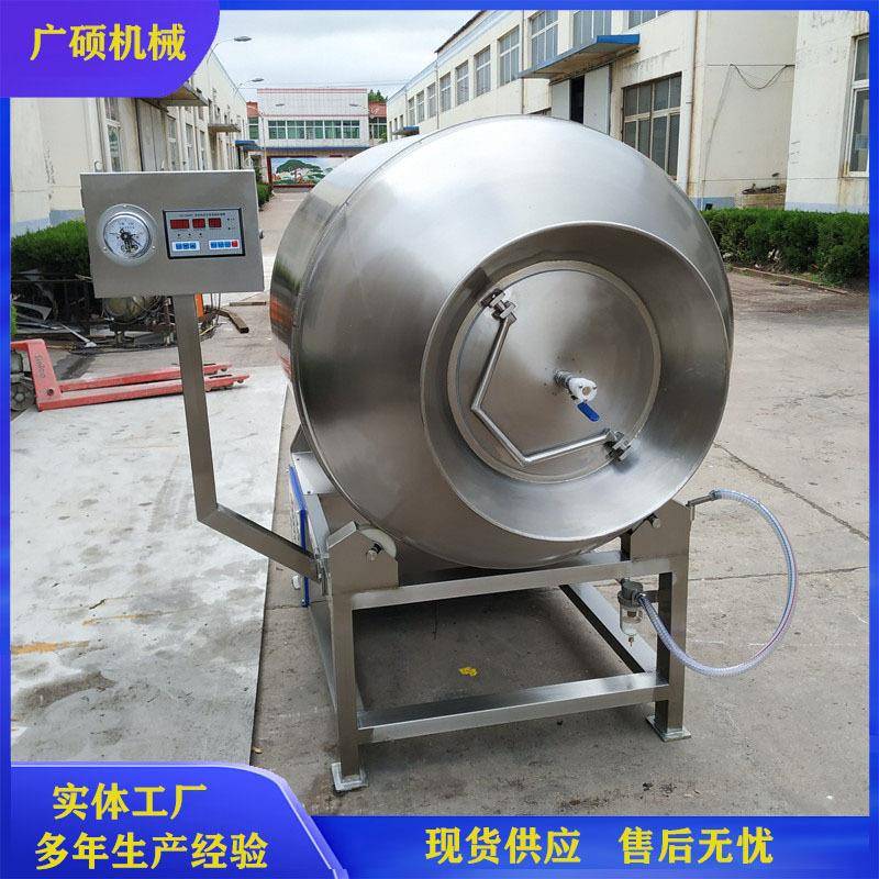 牛排腌制机不锈钢呼吸式变频调速鸡块滚揉机液压鸭腿真空滚揉机