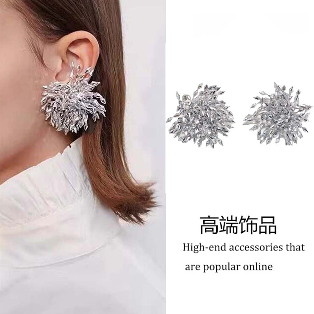 欧美夸张不规则水晶串珠烟花耳钉女小众气质甜美百搭耳环耳夹耳饰,饰品/流行首饰/时尚饰品新,耳环,淘宝优惠券,粉丝福利购,淘宝优惠卷