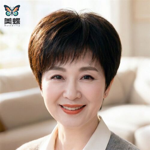 假发全头套女无痕隐形递针真人发丝女士短发日常妈妈.自然全真发