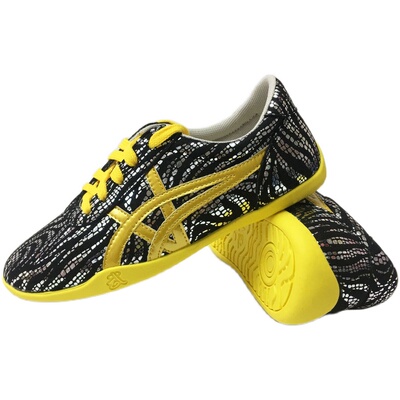 太极拳橡胶鞋底武术表演鞋儿童训练功夫鞋男女套路比赛竞赛鞋