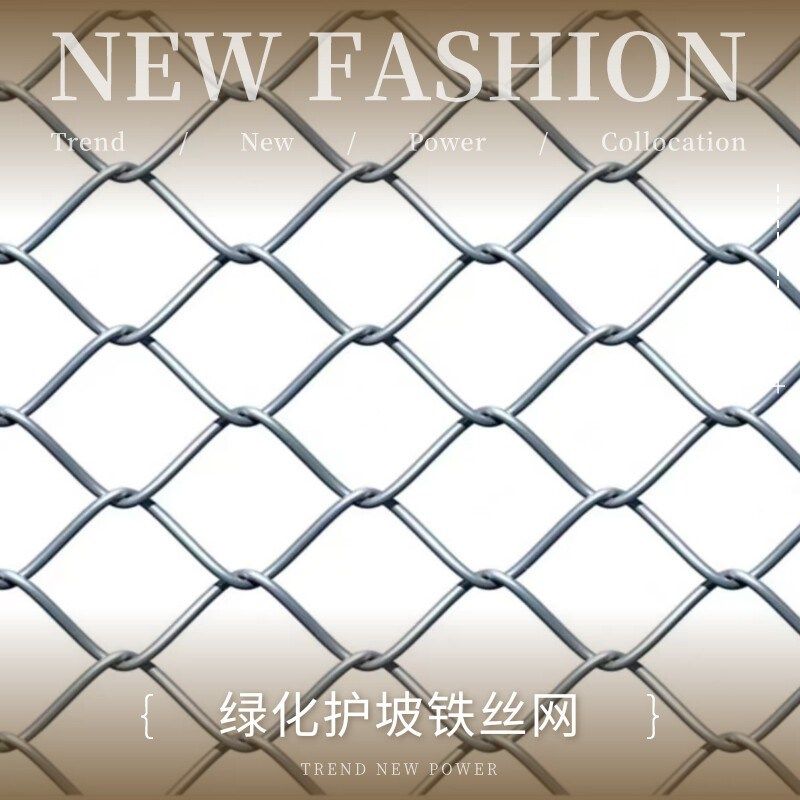 喷浆铁丝网客土喷播植草镀锌菱形钢网绿化喷锚挂网V山体护坡固土