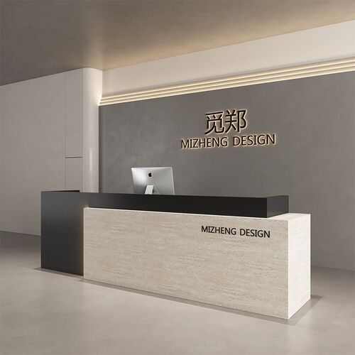 简约美容院收银台服装理发店医美吧台桌烤K漆瑜伽馆公司前台接待