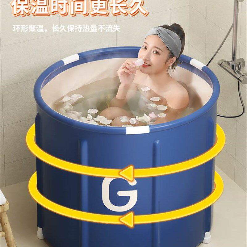 可折叠收纳防水帆布缸澡大人洗澡桶儿童游泳池宝宝泡沐浴桶浴加厚