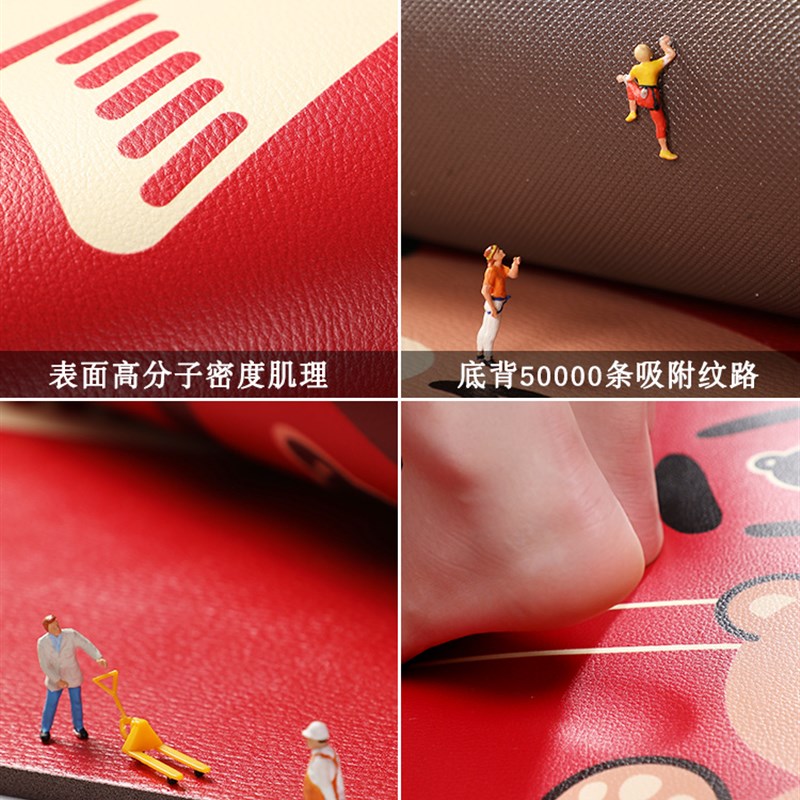 入户门地垫pvc可擦洗进门门口防滑脚垫家用红色玄关门垫皮革地毯