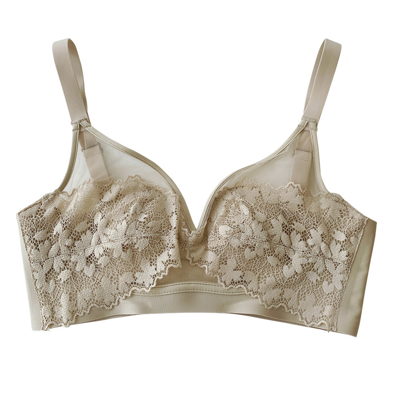 超薄款软支撑无钢圈内衣女大码胸罩防下垂大胸显小胸聚拢文胸夏季