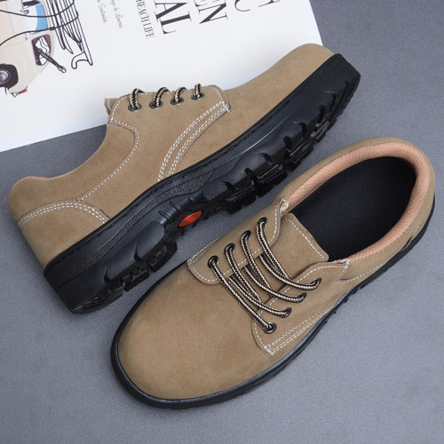 劳保鞋男轻便防臭透气防砸防刺穿软底钢头电焊安全工地工作鞋夏季