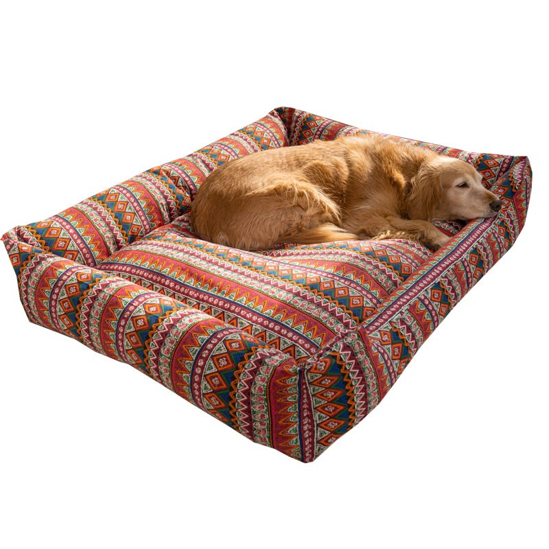 新款全可拆洗大型犬狗窝冬季防寒金毛阿拉斯加睡垫加大加厚宠物窝