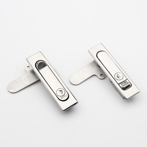 304不锈钢平面锁开关控制柜门锁MS737户外电箱电柜锁锂电设备锁