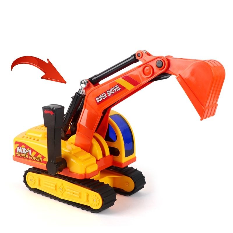 【249任选2件】慧殿堂超大号挖掘机翻斗车惯性灯光音乐男孩玩具