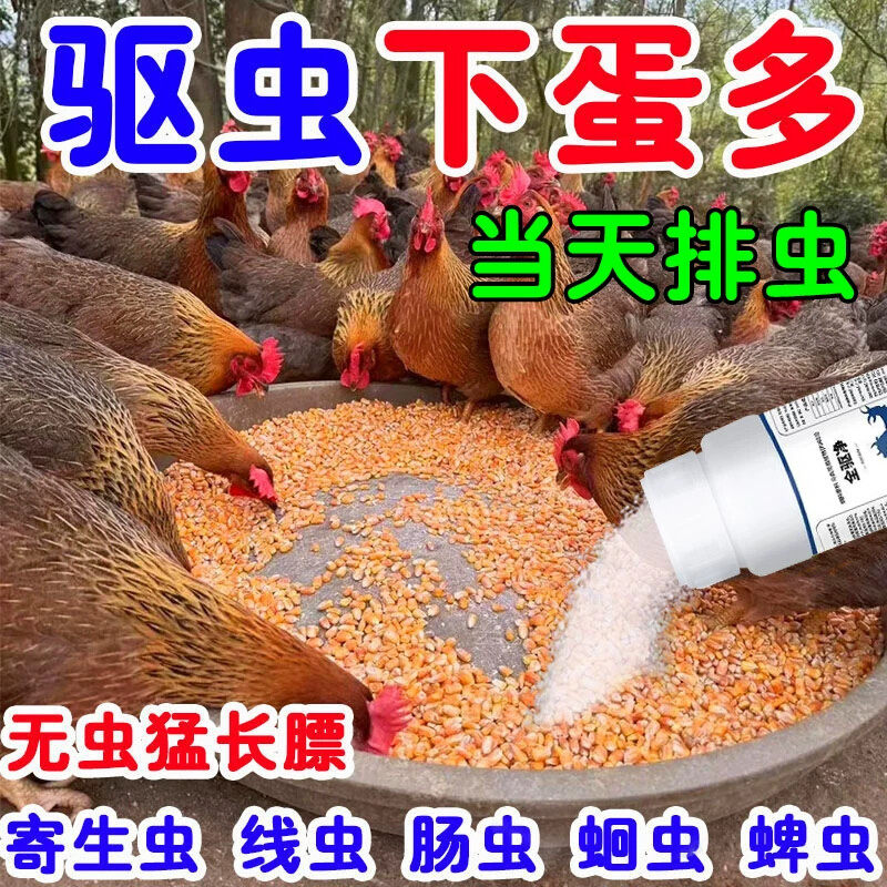 鸡驱虫药家禽体内外肠虫清全虫清鸡鸭鹅肠道蛔虫球虫线虫驱虫药