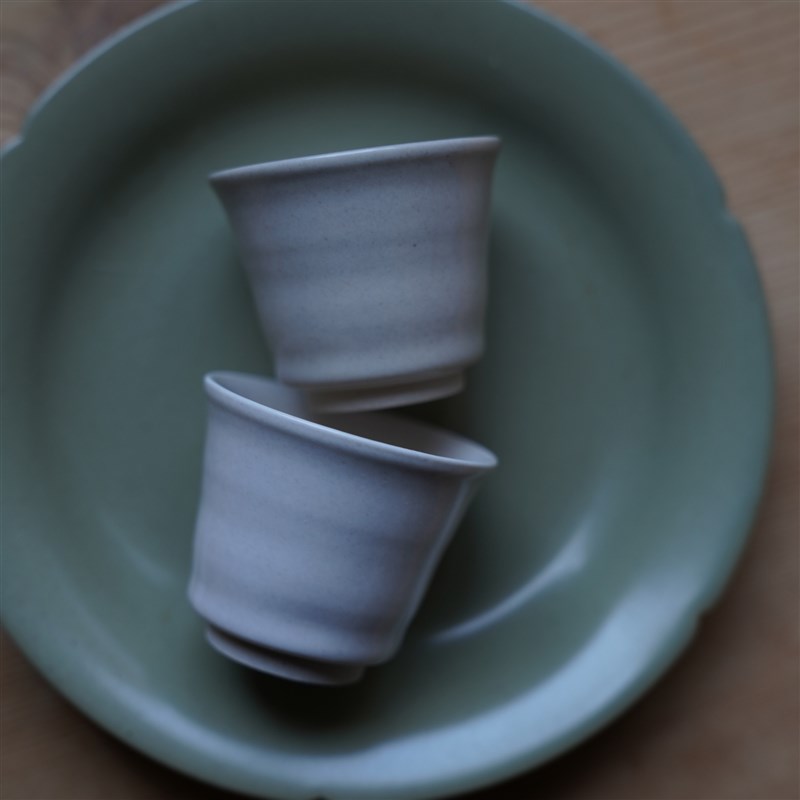 隐山堂 宋直杯 草木灰釉仿宋陶泥薄胎主人杯品茗杯茶Y杯 极简设计